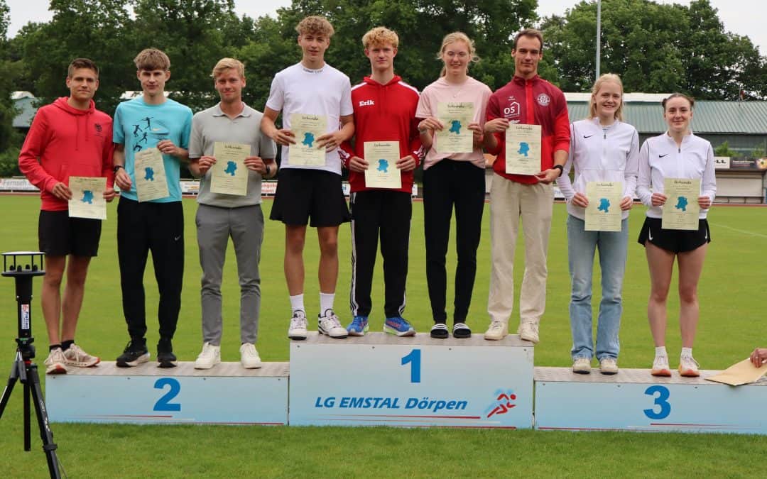 Erfolgreiche Teilnahme an den Einzel-Bezirksmeisterschaften  der Männer/Frauen/U20 und U18 am 01.06.2025 in Dörpen
